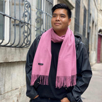 Kaschmirschal rosa mann