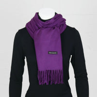 Kaschmirschal violett doux cachemire